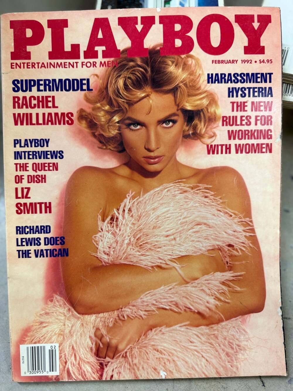 Playboy Magazine February 1992 Rachel Williams Cover